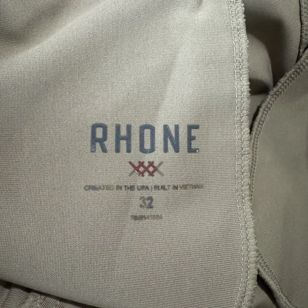 Rhone Commuter Pants Mens 32x31 Khaki Tan Beige Slim Fit Stretch 5-Pocket Travel